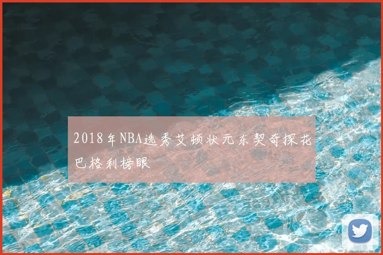 2018年NBA选秀艾顿状元东契奇探花巴格利榜眼
